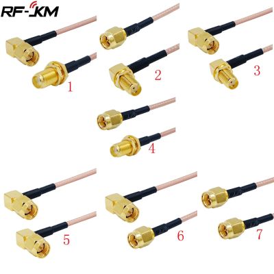 Cable SMA male plug to SMA male straight Connector Cable RG316 RF Jumper pigtail Male to Female right angle RF Coaxial Electrical Connectors