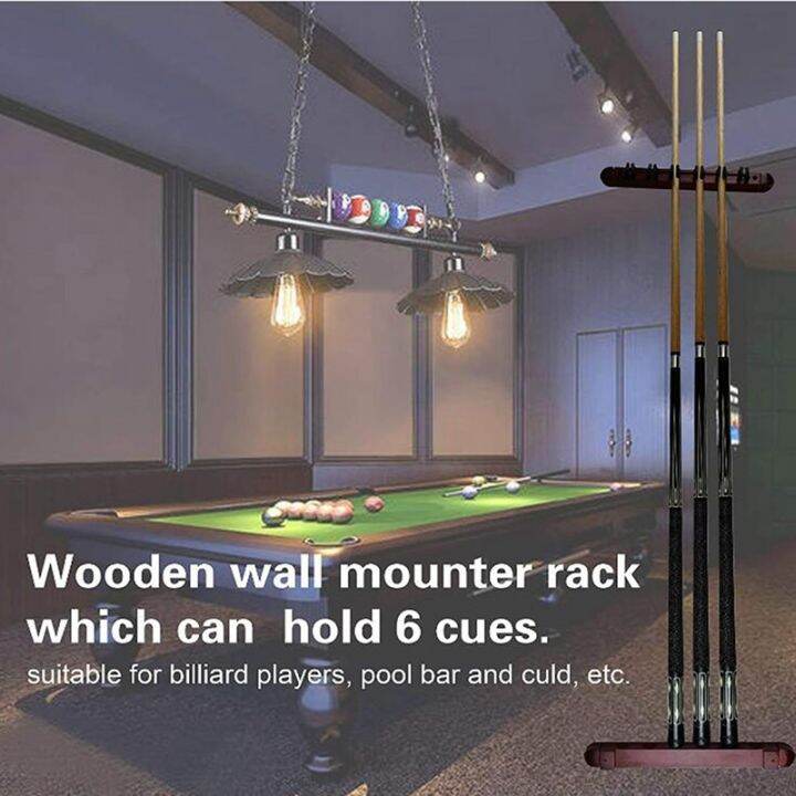 1-set-wall-mounted-hardwood-billiard-cue-rack-pool-cue-rack-6-clips-billiard-holder-bracket-accessories