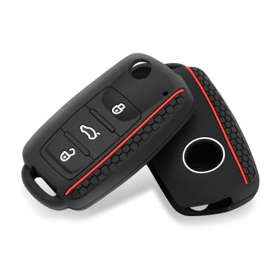 hot【DT】 Silicone Car Keys Cover Protection for Polo Tiguan Passat Jetta Skoda Octavia