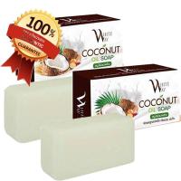 White Way coconut soap สบู่ไวท์เวย์ 100g. 2 ก้อน