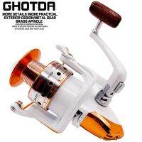 ZZOOI Ghotda  BX1000- BX6000 Spinning Reel Metal Handle with Comfortable Woodhandle Knob Wheel  for Chinu Rod  Lure Rod