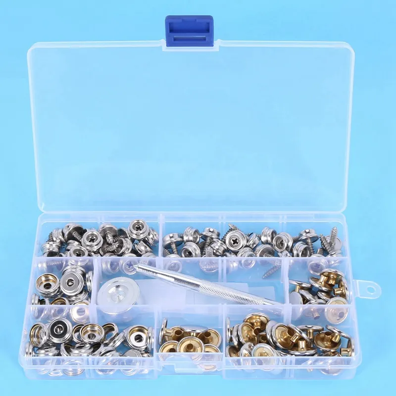 600-Pieces Stainless Steel Marine Grade Canvas and Upholstery Boat Cover  Snap Button Fastener Kit