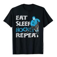 Eat Sleep Hockey Repeat Shirt For And Men Funny T-Shirt Designer Funny T Shirts Cotton Tops Shirts For Men Cool XS-4XL-5XL-6XL