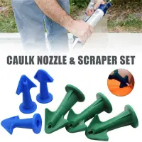 【Worth-Buy】 3 In 1ที่กำจัดซิลิโคนอเนกประสงค์ Caulk Finisher อุดกันรั่ว,ชุดตัดแต่งยาแนวเรียบหัวฉีด Spatulas เครื่องมือเติม Spreader