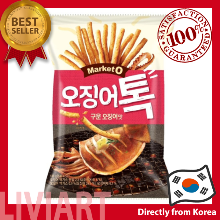 [Market O] Ojinguh Tok Squid Chip Stick Baked Squid Flavor Korean Snack
