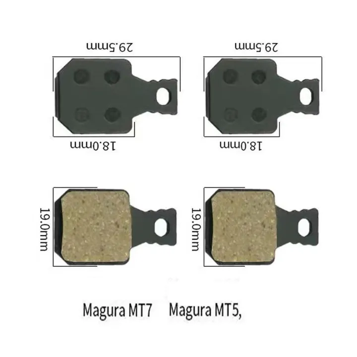 2 Pairs Bicycle Hydraulic Resin Disc Brake Pads For Magura Mt5 Mt7 Disc Brake Sport Ex Class 5812