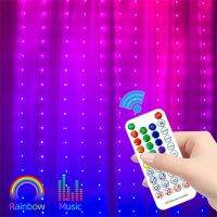 Music RGB Dream Colorful Curtain LED String Bluetooth USB Festoon Waterproof Fairy Lights New Year Christmas Decor Led Garland