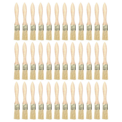 36 Pack of 1 Inch (24mm) Paint Brushes and Chip Paint Brushes for Paint Stains Varnishes Glues and Gesso