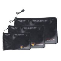 【CW】❐♙  Document Resistant Protection Storage With Closure Silica Glass Fabric Fireproof Money Files Safety