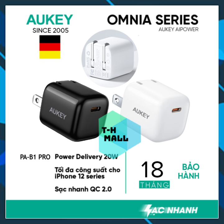 Sạc nhanh PD 20W AUKEY PA-B1 Pro 1 cổng ...