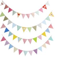 1Set Multicolor Lovely Paper Board Bunting Flags Banner For Baby Shower Birthday Party Home Decoration Kids Room Pennant Garland Colanders Food Strain