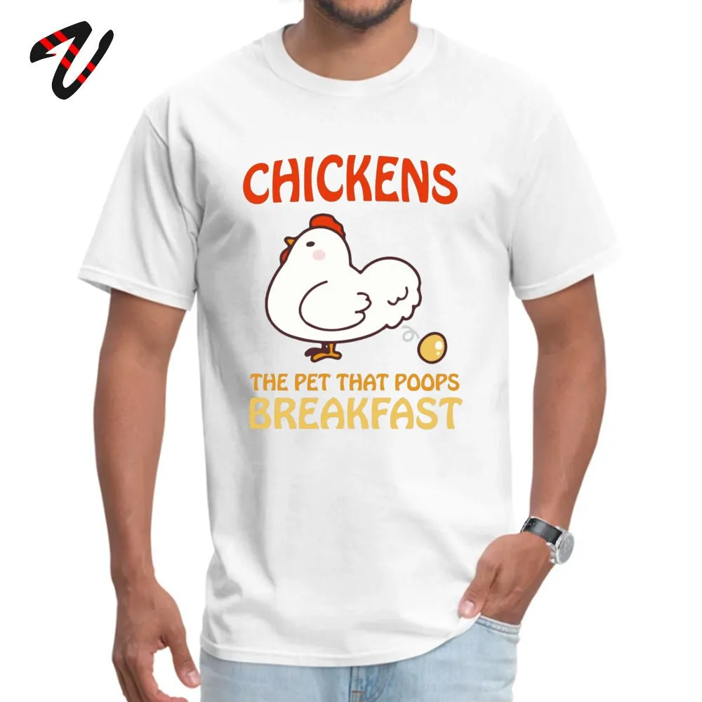 Design Men's T-shirts Chickens Pet That Poops Breakfast Funny Quote Tshirt  Cartoon Male T Shirt Summer Tees Drop Shipping (1pcs) | Lazada PH