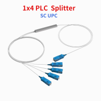 1x4 SC UPC 0.9mm PLC Splitter Fiber Optical SC 1 X 4 Mini Steel Tube Type Fiber Opitc Splitter Micro-Enclosed Splitter