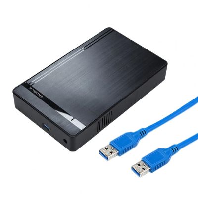 ♙¤✺ 1 Set 2.5/3.5 Inch HDD Enclosure Driver free Smart Sleep Data Storage ABS Hard Disk Case SATA to USB 3.0 Adapter for Home