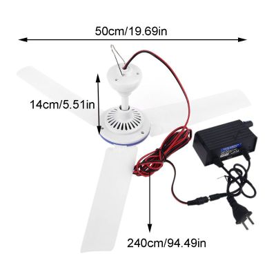 AC 100-240V 12V Adjust Speed Silent Household Dormitory Bed Hanging Fan Switch Ceiling Fan Energy Saving Cooling Fan