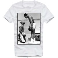 เสื้อยืดโอเวอร์ไซส์เสื้อยืดแขนสั้น พิมพ์ลาย May Weather Vs Muhammad Ali The Real G.O.A.T แฟชั่นฤดูร้อน สําหรับผู้ชายS-4X  YRIS