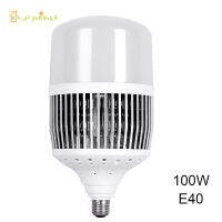 หลอดไฟ LED KJDF หลอดไฟแรงสูงแสงอบอุ่นแสง E27/E40หลอดไฟอุตสาหกรรมสำหรับโรงยิมโรงงานคลังสินค้า