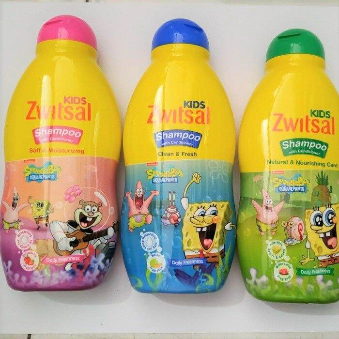 Zwitsal Kids Shampoo Plus Conditioner Spongebob series 200ml/Shampoo