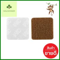 สักหลาดเหลี่ยม DEXZON 25X3 มม. สีเบจ 48 ชิ้นSQUARE FELT PAD DEXZON 25X3MM BEIGE 48EA **คุณภาพดี**