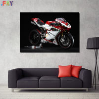 FAY-Mv Agusta F4โปสเตอร์รถมอเตอร์ไซค์งานภาพพิมพ์บนผนังและแคนวาสสำหรับตกแต่งห้องนั่งเล่น