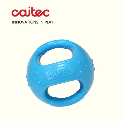 ของเล่นสุนัข CAITEC ที่ลูกบอลมีมือจับด้วยสายบีบลอยน้ำได้เหมาะสำหรับการโยนไล่ล่าที่เหมาะกับสุนัขแบบโต้ตอบร้านค้า