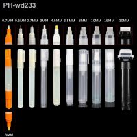 Plastic Empty Pen Rod 0.5/0.7/3/4.5/6.5/8/10/15/30mm Barrels Tube for Graffiti Pen Liquid Chalk Markers Paint Pen Accessories