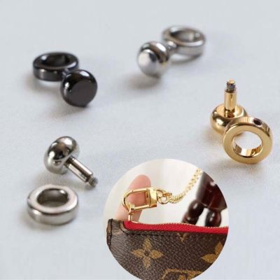 suitable for LV Bag zipper gap buckle big brand luggage hardware accessories mushroom nail screw buckle detachable presbyopic bag buckle