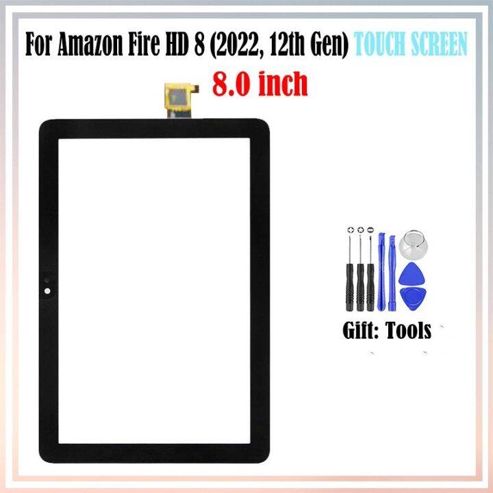 For Amazon Fire HD 8 2022 (2022 12th Gen) LCD Outer Touch Screen Glass