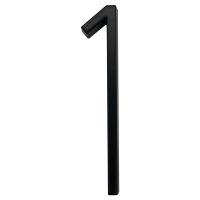【LZ】✔♞  127mm Floating Modern House Number Satin Brass Door Home Address Numbers for House Digital Outdoor Sign Plates 5 Inch.  1