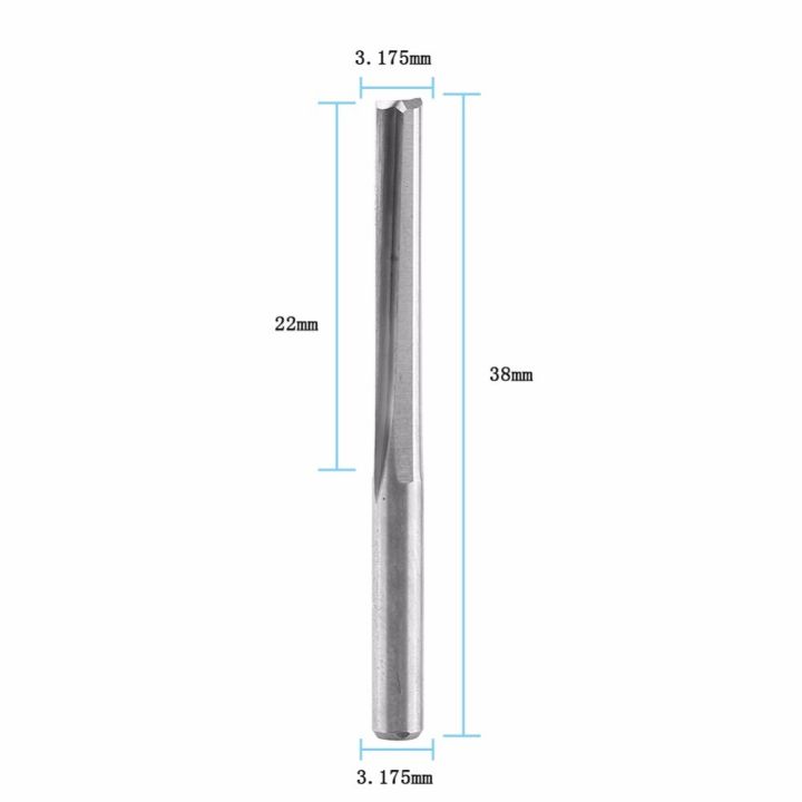 เครื่องตัดมิลลิ่ง10ชิ้น3-175มม-cnc-เครื่องมือตัดคู่ตรงสองร่องเราเตอร์บิต22มม-17มม-ชุดสำหรับเครื่องตัดมิลลิ่ง