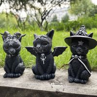 【CC】♛●✗  Garden Witch Sculpture Gothic Decoration Statue Resin Ornament Outdoor Courtyard