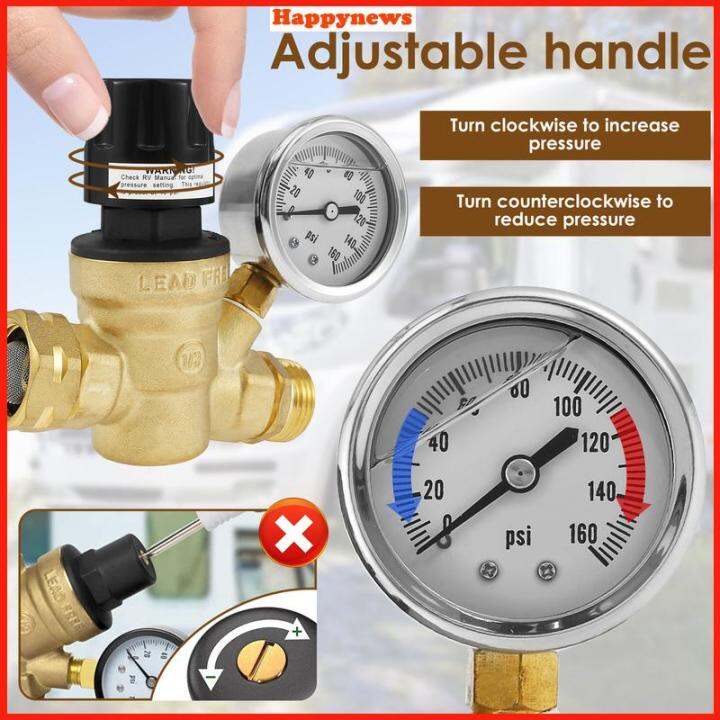 RV Water Pressure Regulator Professional Pressure Reducing Valve with ...