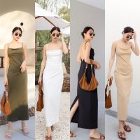 maxi casual dress?ลุคเรียบๆใสๆ แต่แอบเซ็กซี่เบาๆ รุ่นนี้ทรงสวยมาก ตัวเดรสเว้าด้านหลังเป็นทรงวี ใส่แล้วดูหุ่นเพรียวมากคะ