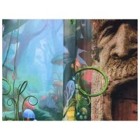 2pcs 7X5Ft Washable Fabric Photography Background Fairytale Dreamlike Nature Forest Life Background Photographical