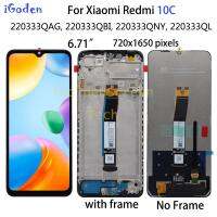 ต้นฉบับเหมาะสำหรับ Xiaomi Redmi 10C ชิ้นส่วนจอสัมผัสแอลซีดีของเครื่องแปลงดิจิทัลสำหรับ Redmi 10C 220333QBI อะไหล่จอ LCD 220333QAG