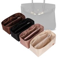 For Birken 25 30 35 Women Purse Organizer Insert SATIN Fabric Pouch Handbag Tote Shaper Travel Inner Purse Cosmetic Bag