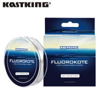 [HUYE Outdoor Store] KastKing Fluorokote สายการประมงที่แข็งแกร่งความต้านทานการขัดถู4-30LB 0.18-0.48มิลลิเมตร100ฟลูออโรคาร์บอนเคลือบสำหรับเบสปลาคาร์พ