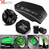 ☊◇ For Kawasaki Z900 Z 900 2017-2021 2022 2023 Accessories Motorcycle Rear Front Brake Fluid Covers Oil Filler Cap Tire Valve Caps