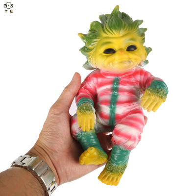 DSYE ตุ๊กตาทารกเกิดใหม่ Grinch ของเล่นที่เหมือนจริงตุ๊กตาการ์ตูนคริสต์มาสจำลอง