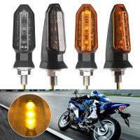 2PCS Motorcycle Turn Signal LED Headlight Amber Bullet Front Rear Light Indicator Waterproof M8 Bolt for ATV UTV Scooter