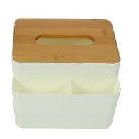 Simple Plastic Pen Paper Holder Case Container Pens Holders Home Office Supplies Wooden Lid Storage