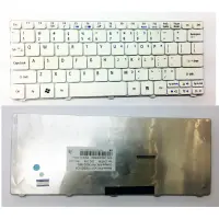 Acer One 532 532H D255 D270 ZE6 PAV70 NAV70 Notebook Keyboard us white ขาว คีย์บอร์ด แป้นพิมพ์ พิมพ์ พิมพ์ดีด