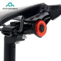 [COD] Cross-border intelligent induction brake light bicycle tail usb charging road bike night riding