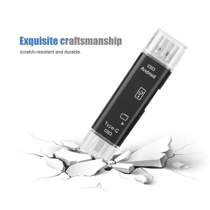 compact-flash-card-adapter-laptop-multi-card-reader-5-in-1-type-c-micro-usb-otg-dock-tf-card-reader-usb-hub-adapter