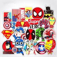 Super Hero Sticker 50 Pcs / Marvel Avengers Batman Hulk Spiderman Superman Superhero Superheros สติ้กเกอร์ซุปเปอร์ฮีโร่ สติ้กเกอร์ ฮีโร่ สไปเดอร์แมน แบทแมน  มาร์เวล อแวนเจอร์