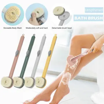 Long Handle Liquid Bath Brush Soft Body Scrubber Shower Exfoliator
