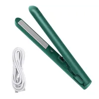 2 in 1 Dual-Purpose Hair Curler, Mini Hair Straightener, Travel Curling Iron,Portable Mini USB Hair Curler