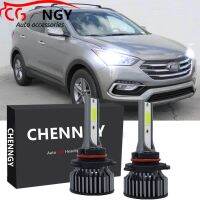 ชุดหลอดไฟหน้า LED 6000K CHENNGY สีขาว สําหรับ Hyundai Santa Fe (DM) รุ่น 3 (2013-2018) 2 ชิ้น