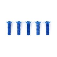 [ชุดแต่งรถบังคับ] TAMIYA 53774 OP.774 3x12mm Countersunk Hex Head Screw/blue (5pcs.) ชุดแต่งทามิย่าแท้ rc