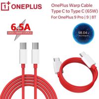 Original Oneplus Warp ชาร์จ Type-C To Type-C PD สายเคเบิล65W 6.5A Dash ชาร์จสำหรับ One Plus10Pro 9Pro 9R 9RT N10 N100 CE 2 5G 8 T 7Pro 7T 6T 6 5T 5 3T Dash Warp Supervooc Tipo C Cable